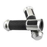 Universal 7-8 Inch Aluminium Rubber Handlebar Hand Grips 288H